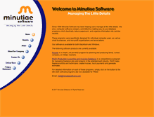 Tablet Screenshot of minutiaesoftware.com